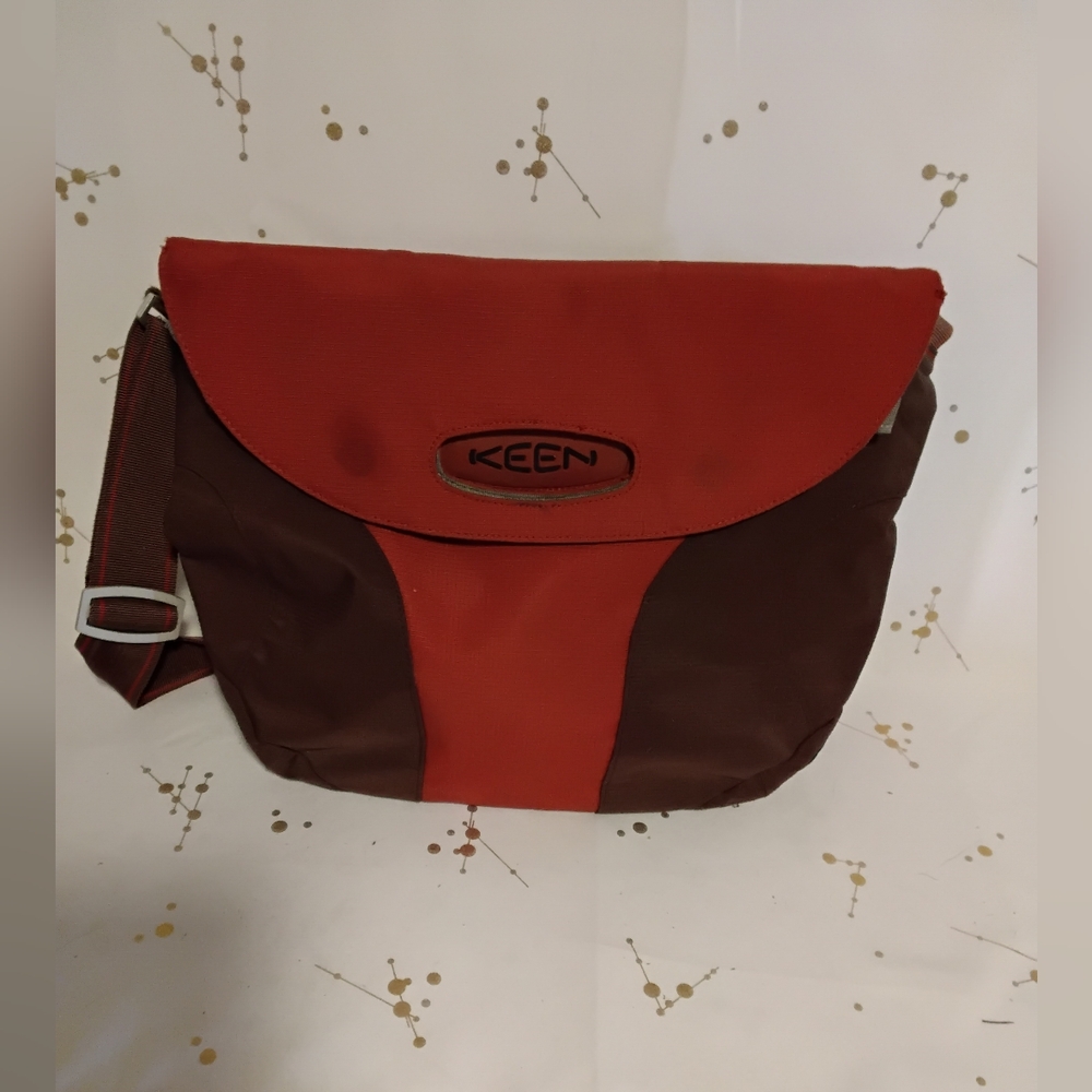 Keen Men's or Women's Red and Brown Messenger Bag
